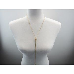 EXPRESS LONG ADJUSTABLE DIAMOND BALL NECKLACE.